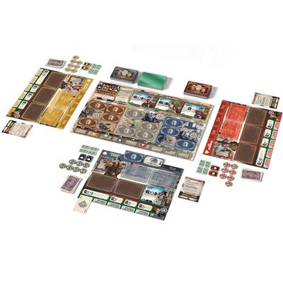 3,000 scoundrels game board with cards and accessories