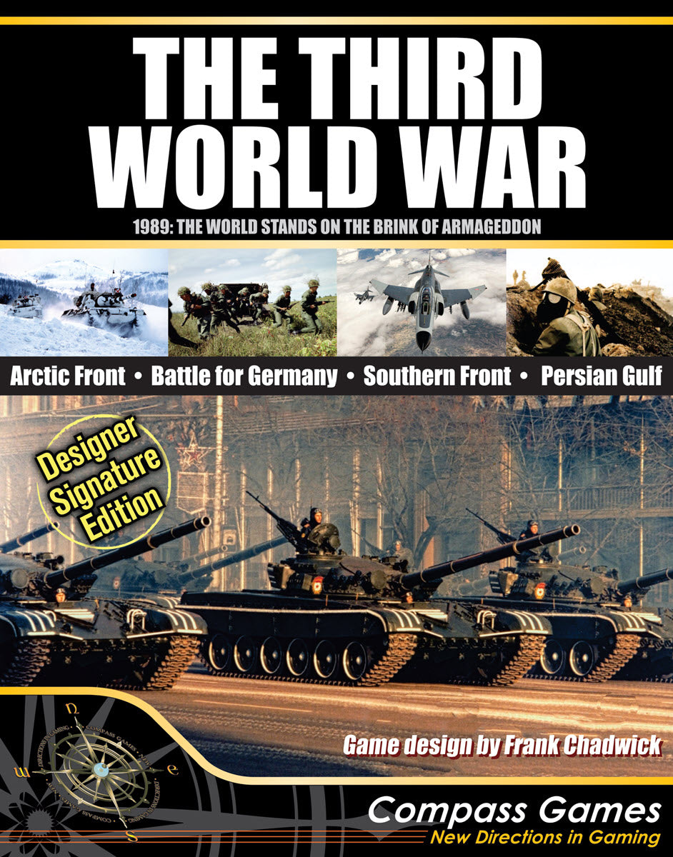 The Third World War by Compass Games Designer Signature Edition.  Cold War board wargame. Box art