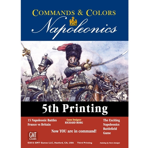 Commands & Colors Napoleonics: Core Game (5th edition) Front Cover showing soldiers going to war
