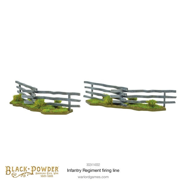 Black Powder, 28mm, resin, snake fence, miniature, infantry regiment, ACW