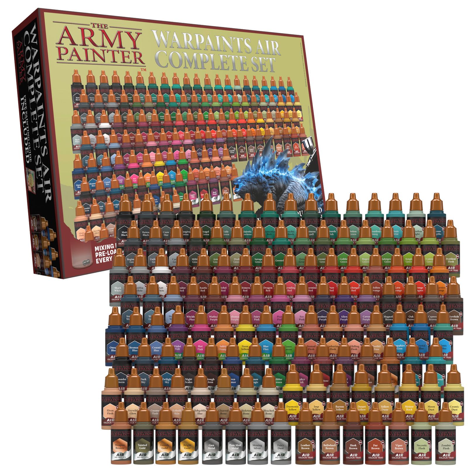 Army Painter Warpaints Air Complete Set. Perfect for air brushing