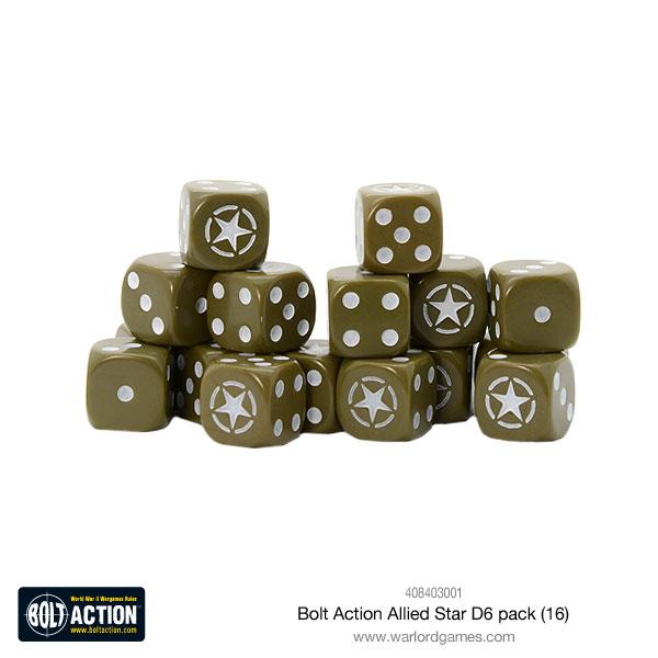 Bolt Action, Allied Star D6 pack, Olive Drab