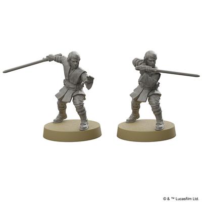 Anakin Skywalker, unpainted, plastic miniature, Star Wars: Legion