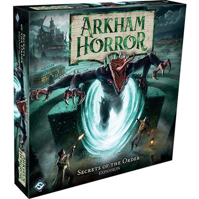 Arkham Horror: Secrets of the Order expansion set. Box art