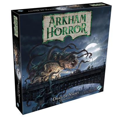 Arkha Horror: The Dead of Night expansion for Arkham Horror by Fantasy Flight Games. Box art