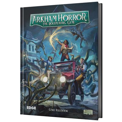 Arkham Horror rpg rules by Edge. Cover art.