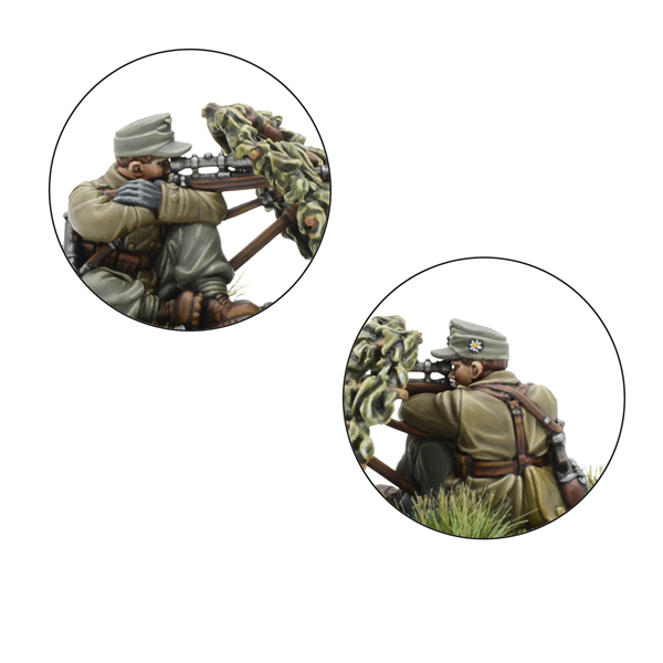 Bolt Action Josef Sepp Allerberger. Resin 28m figure painted.