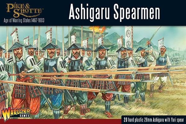 Pike & Shotte, Age of the Warring States, box art, Ashigaru Spearmen