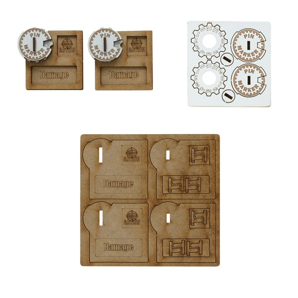 Vehicle pin markers unpainted for Bolt Action. Laser cut MDF 