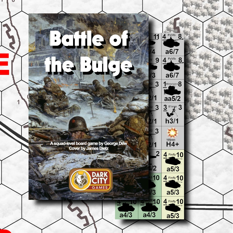 Dark City Games Battle of the Bulge. Board wargame. 