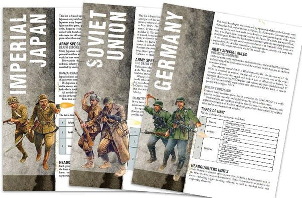 Bolt Action, rule book 2nd edition, interior, army lists