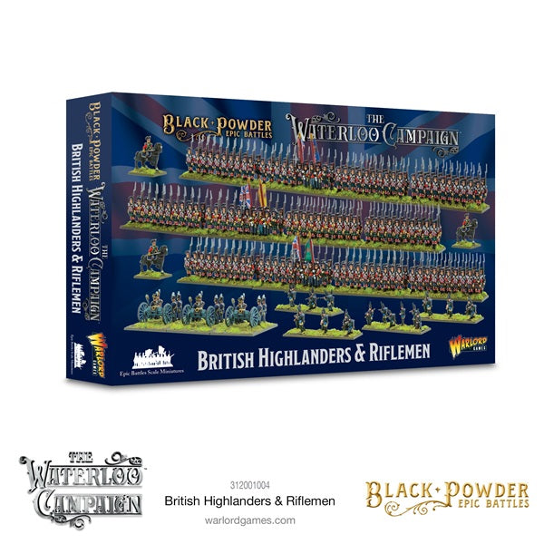 Black Powder, Waterloo, British Highlanders, box art