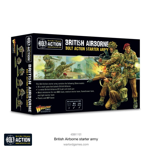 Bolt Action, British Airborne, starter army, plastic, metal, 28mm, WW2, box art