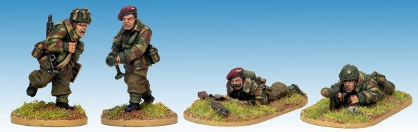 Artizan Designs. WW2 British airborne PIAT team. 28mm, miniatures, metal, painted