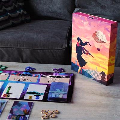 Road to Infamy game, family art game, components
