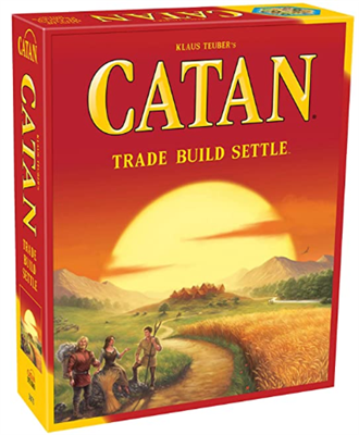 Catan. Strategy board game. Box art
