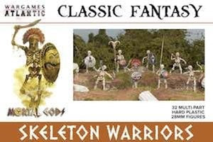 Classic Fantasy Skeletons by Wargames Atlantic. Plastic 28mm miniatures. Box art