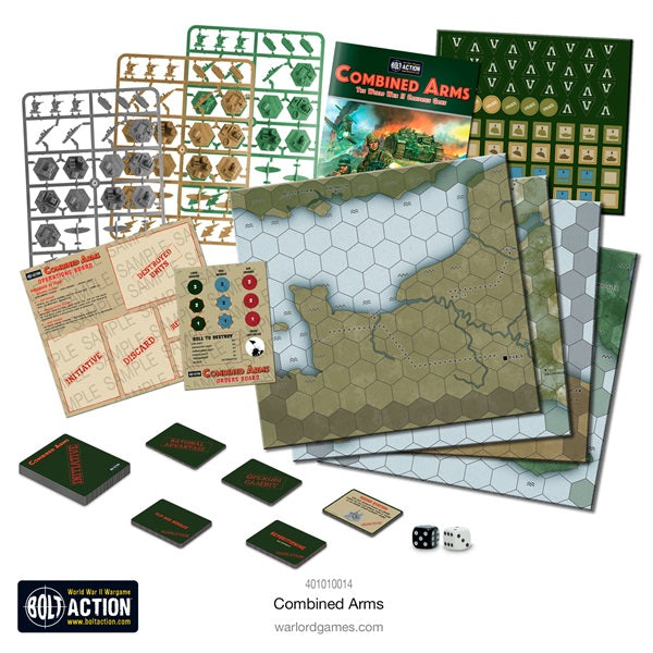 Warlord Games. Combined Arms board wargame. WW2. Components