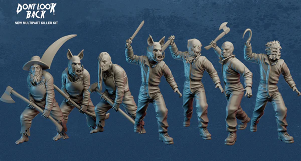 Don't Look Bac, resin killers, unpainted, figure variants