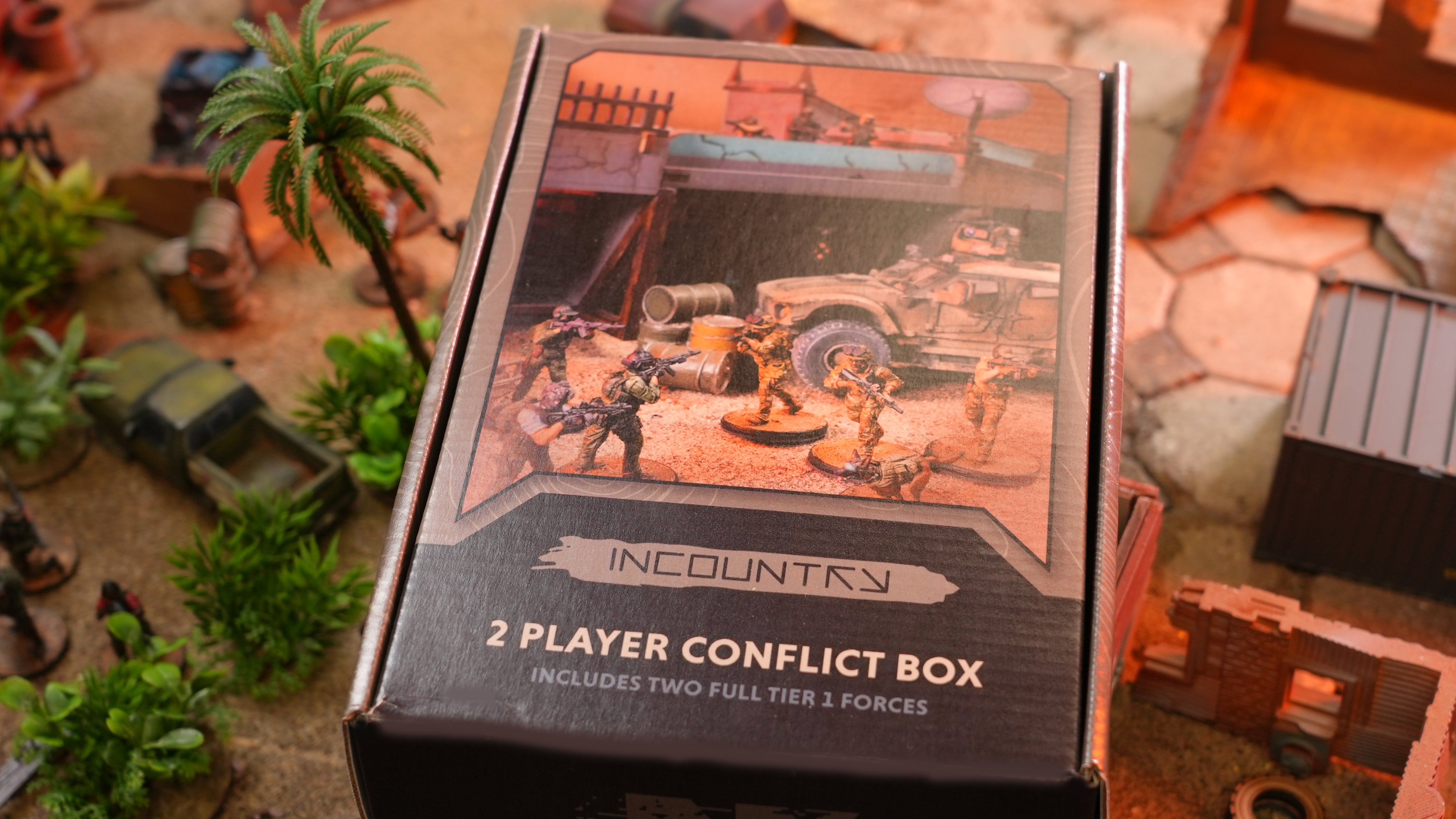 Enemy Spotted 2-Player Starter Set Miniatures Conflict Box Front Cover