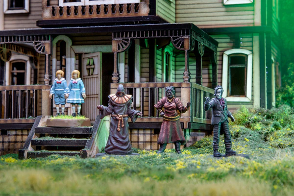 Don't Look Back, Darkhearts expansion, painted, resin, diorama, resin, horror