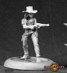 Diamond Sue Dawson, Reaper miniature unpainted. Metal figure 25mm