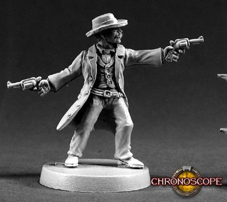 Doc Holiday Chronoscope line from Reaper. Metal miniature 25mm heroic scale, unpainted