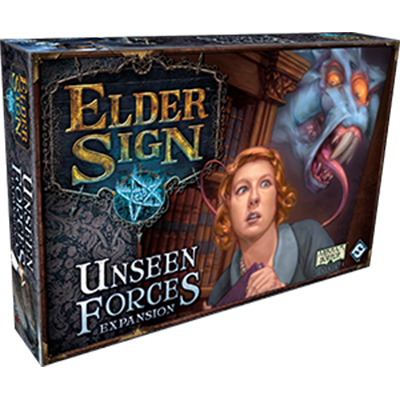 Elder Sign: Unseen Forces expansion deck. Box art