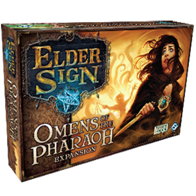 Eder Sign: Omens of the Pharaoh expansion deck by Fantasy Flight Games. Box art