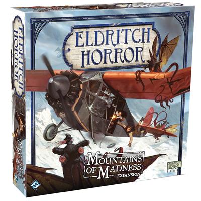 Eldritch Horror: Mountains of Madness expansion for Eldritch Horror. Box art