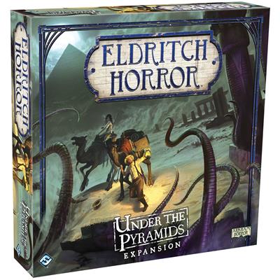 Eldritch Horror: Under the Pyramids expansion for Eldritch Horror. Box art