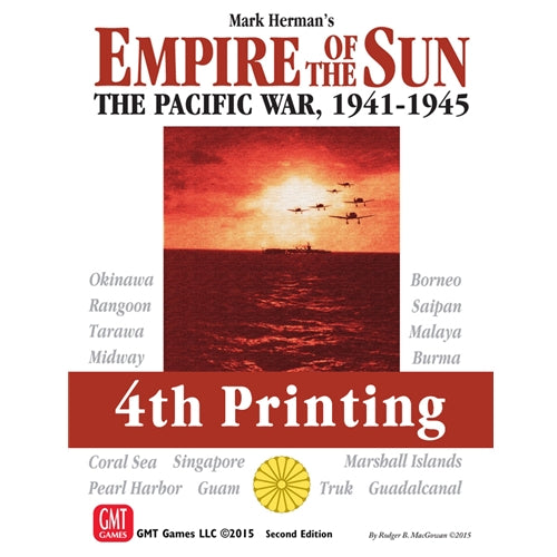 Empire of the Sun, 4th Printing, War game, board game, front cover