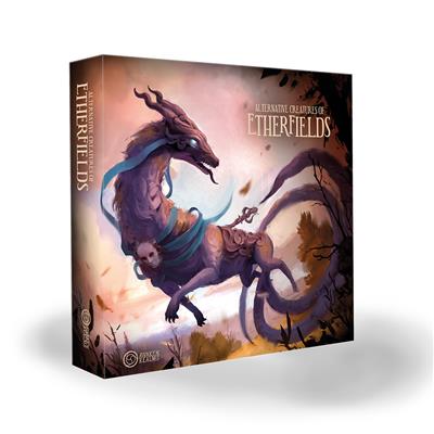 Etherfields Alternative Creatures by Awaken Realms.  Alternative sculpts for the game. Box art