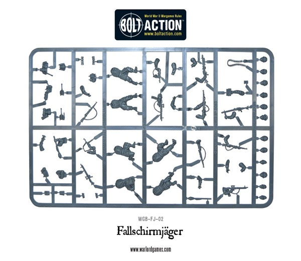Bolt Action, 28mm, plastic sprue, Fallschirmjager, WW2