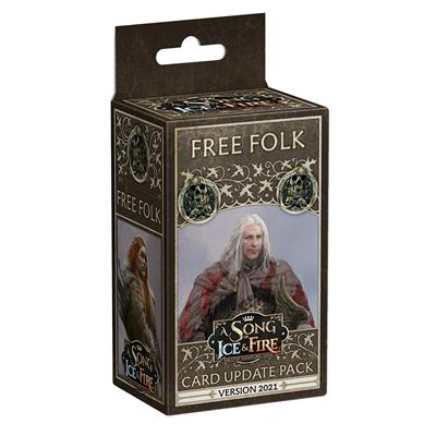 Free Folk update pack for 'A Song of Ice and Fire' with character illustration on packaging.