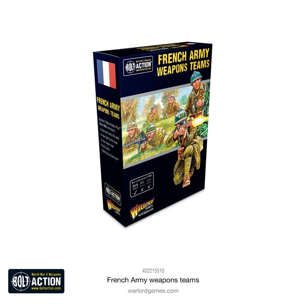 Bolt Action, box art, French army, weapons teams, WW2, 28mm miniatures
