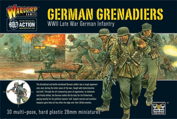 Bolt Action, German Grenadiers, WW2, 28mm, box art