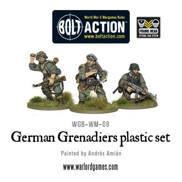 Bolt Action, German Grenadiers, WW2, 28mm, painted
