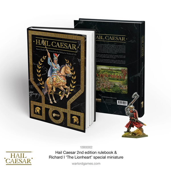 Hail Caesar, rulebook, cover art, hardback 