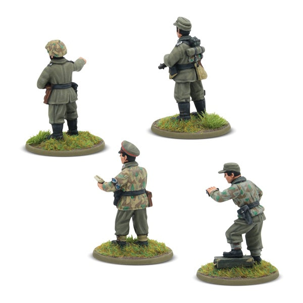Heer platoon commanders by Warlord Games. 28mm resin miniatures. Rear view