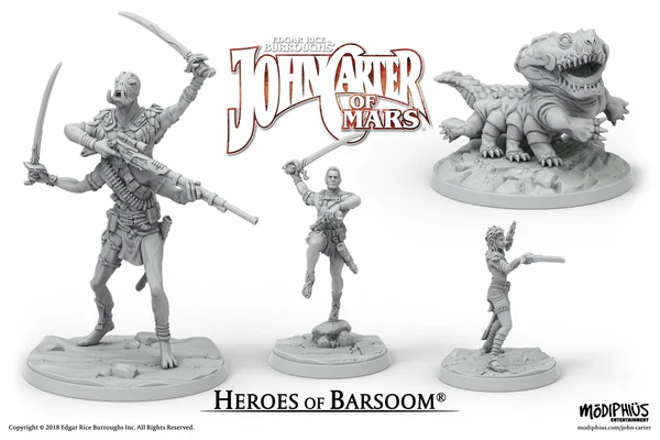 32 mm Heroes of Barsoom resin miniatures. For the John Carter game