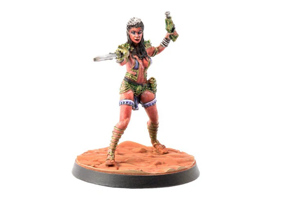 Princess Deja Thoris. 32mm resin miniature painted. For John Carter game by Modphius