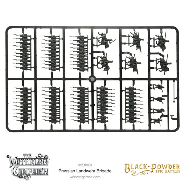 Black Powder, Waterloo, Prussian Landwehr, sprue