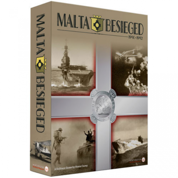 Malta Besieged, solitaire game, WW2, historical, cover art