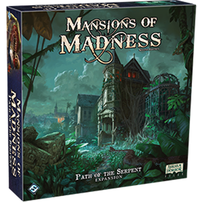 Mansions of Madness: Path of the Serpent expansion. Box art