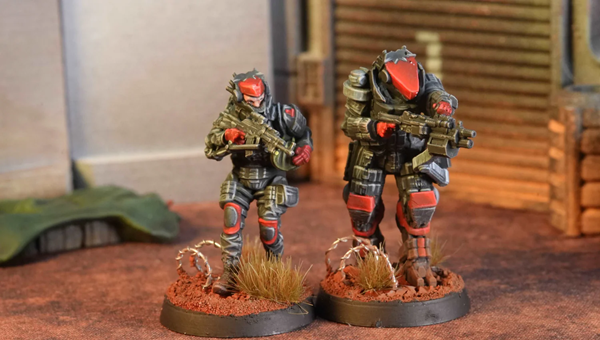 BLKOUT, military science fiction, resin, miniatures, painted, Manticor Boraz Group