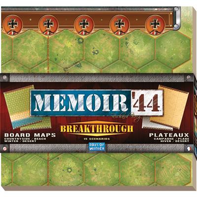 Memoir '44, Breakthrough board maps, expansion, WW2, historical, box art