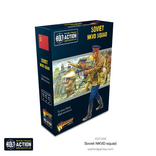 Warlord Soviet  NKVD squad. Metal miniatures 28mm, WW2 box art