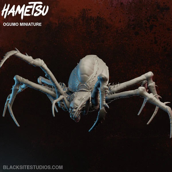 Hametsu, Ogumo boss, spider, 32mm, miniature, close-up