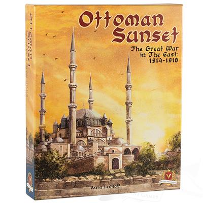 Ottoman Sunset 3rd Edition by Tabletop Tycoon. Solitaire WWI wargame. Box art